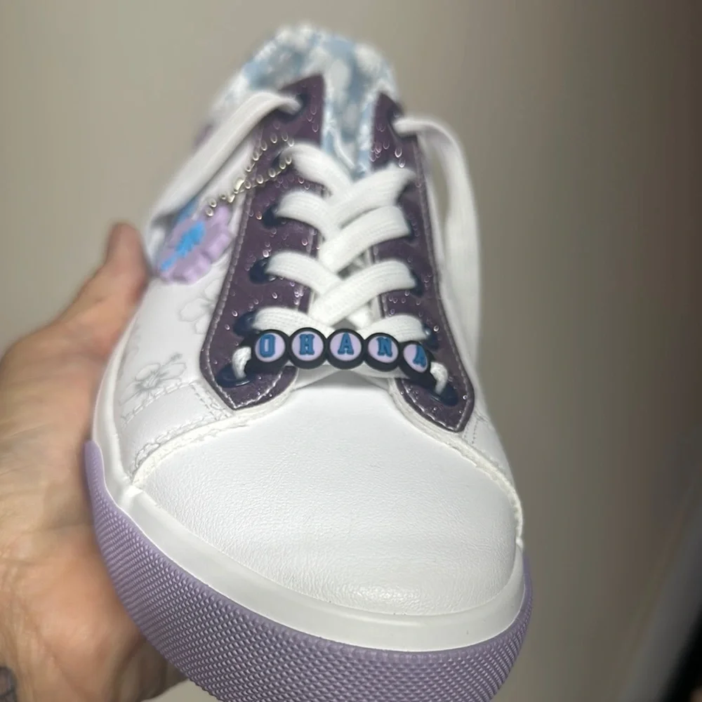 Disney LILO & Stitch White and Purple Chunky Sole Sneakers